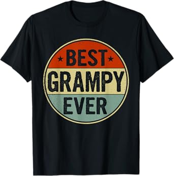 Best Grampy Ever Retro Style Cool Birthday Gift for Grampy T-Shirt