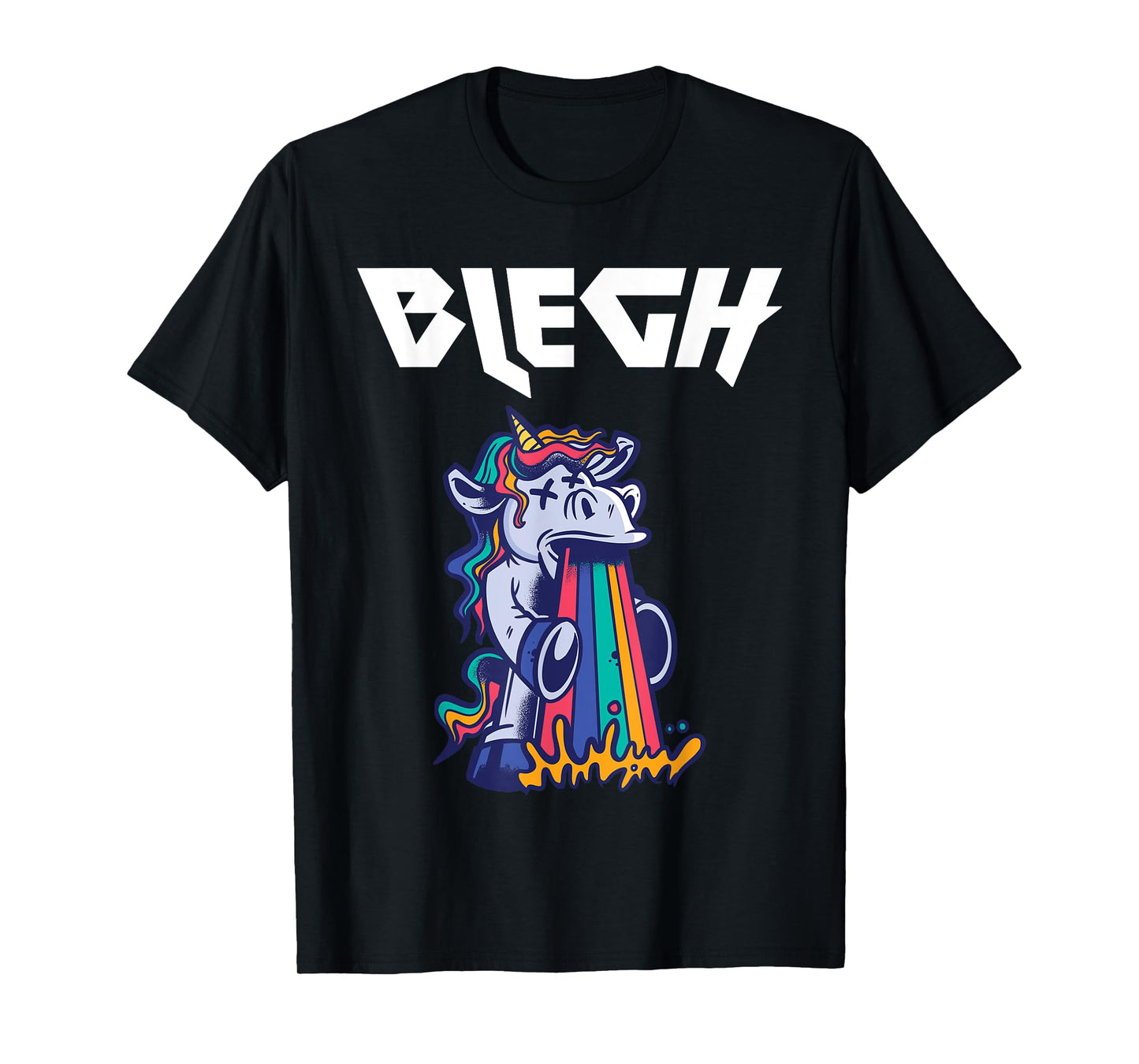 Blegh Heavy Metal Metalcore Unicorn T-Shirt