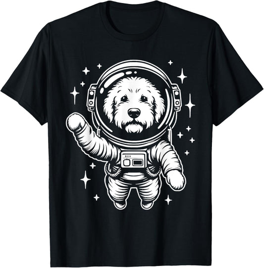 Dog Dad Mom Space - Astronaut Whoodle T-Shirt