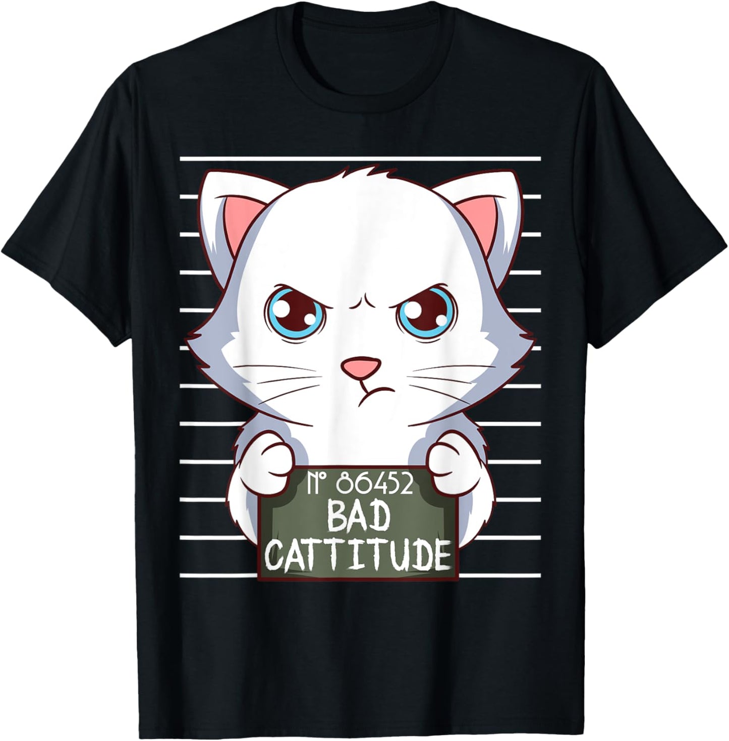 Bad Cattitude Funny Cat Lover Gift Kitten T-Shirt