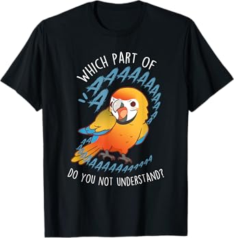 Camelot Macaw Parrot Aaaa Funny Cute Pet Hybrid Bird Mom Dad T-Shirt