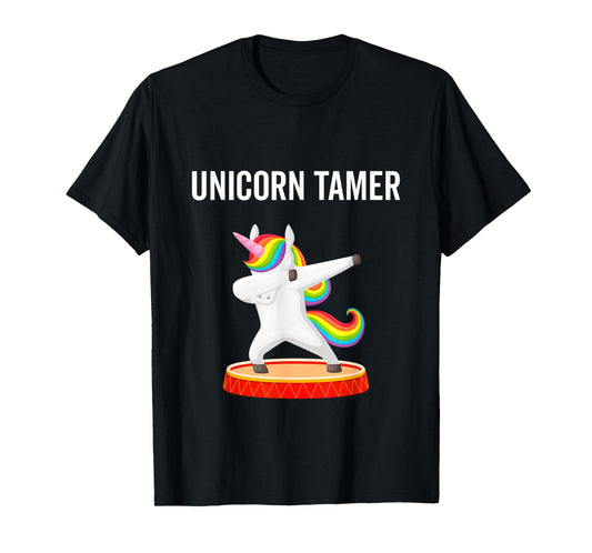 Dabbing Unicorn Tamer Circus Carnival Funny Gift T-Shirt