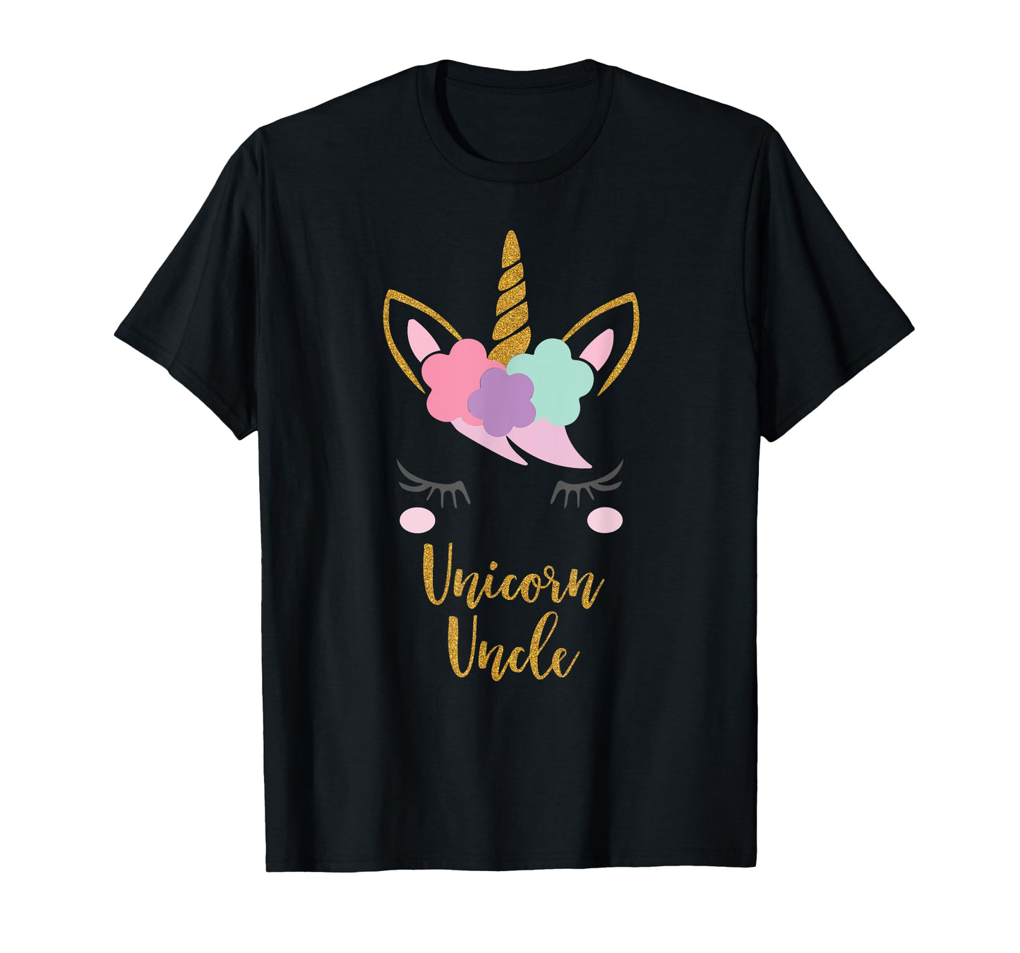 Unicorn Uncle Shirt, Uncle of the Birthday Girl Gift T-Shirt