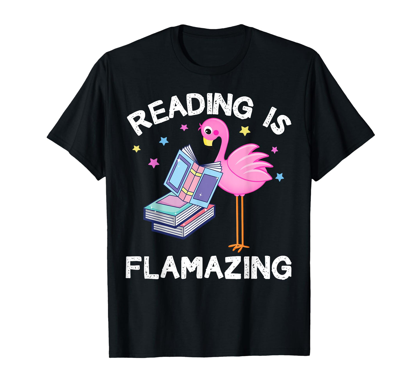 Reading is Flamazing Funny Flamingo Book Lover Reader Gift T-Shirt