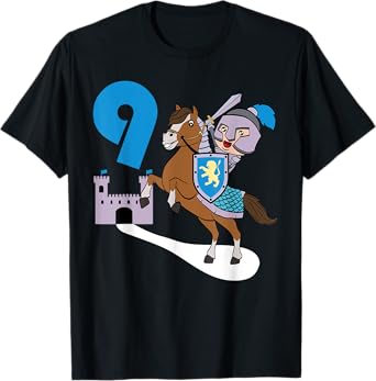Children's Knight 9th Birthday Castle Armour Medieval T-Shirt