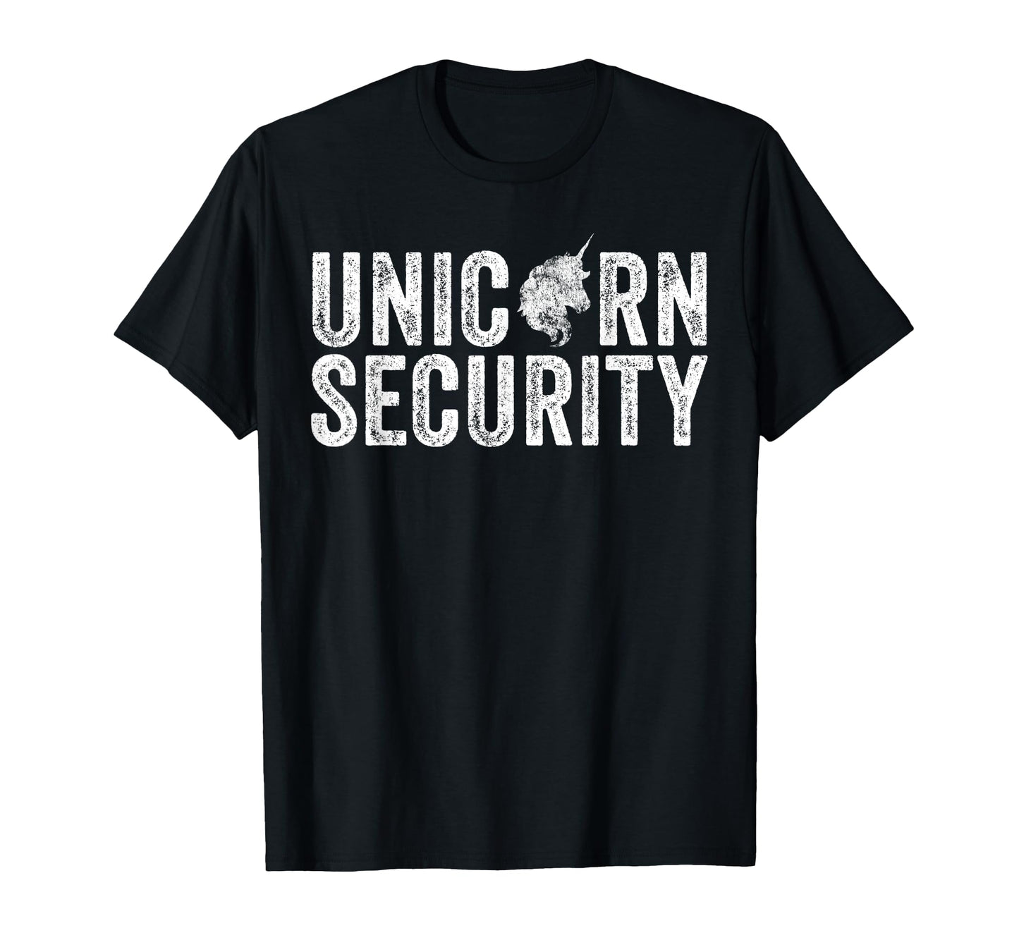 Unicorn Security Halloween Costume Dad Mom Daughter Funny T-Shirt