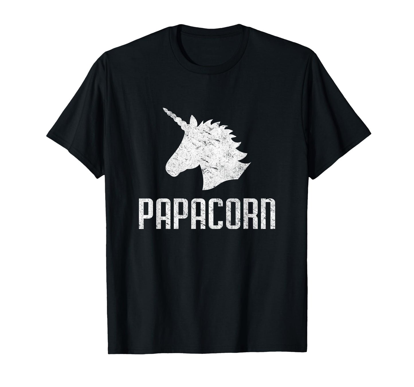 Papa Corn Unicorn Dad T-Shirt Funny Matching Birthday Party T-Shirt