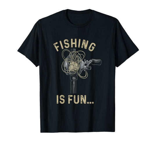 Fishing is fun Bird's Nest Funny T-Shirt