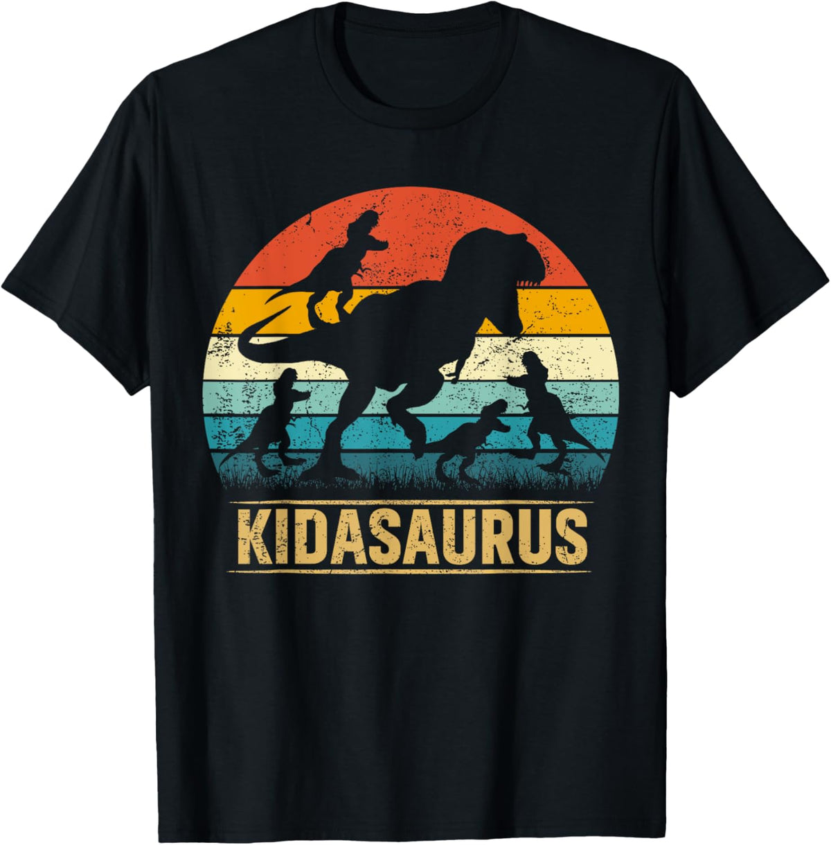 Kida Dinosaur T Rex Kidasaurus 4 kids Family Matching T-Shirt