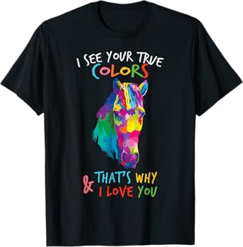 Autism Awareness Horse It's Ok to be Different T-Shirt