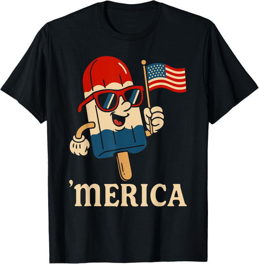 USA 'Merica 4th of July Men Women Kids Funny Patriotic T-Shirt