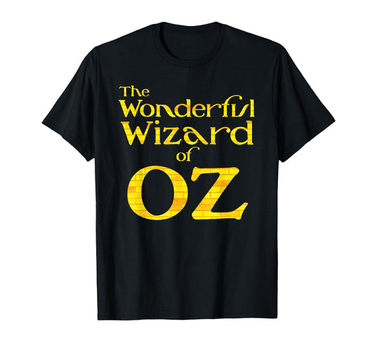 Retro Vintage Yellow Brick Road Wonderful Wizard of OZ Logo T-Shirt