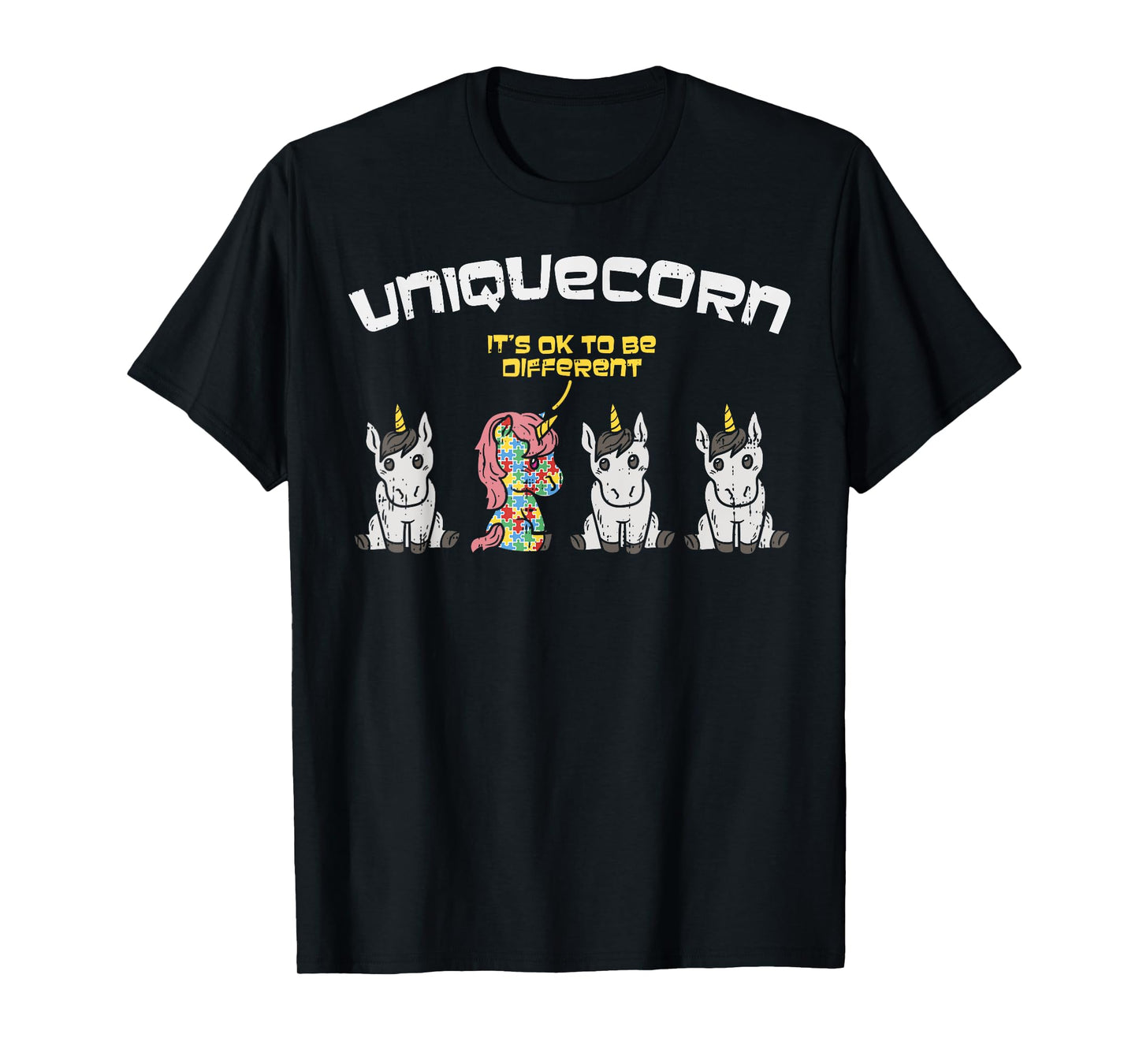 Autism Awareness Shirt Unicorn Autistic Girls Uniquecorn T-Shirt