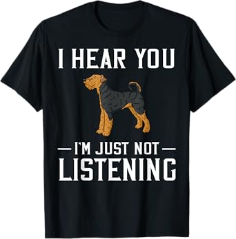 Airedale Terrier Dog Puppy Owner Lover T-Shirt for Men Women Kids