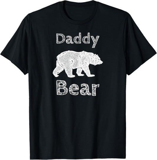 Camping Shirts for Men Funny Daddy Bear T Shirt Fathers Day T-Shirt