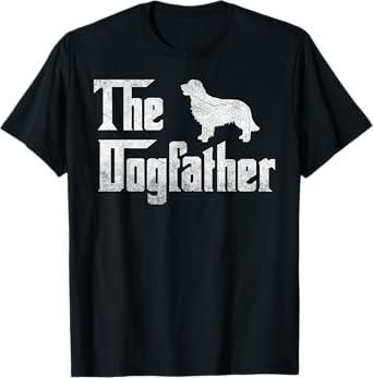 Golden Retriever The Dogfather T-Shirt Father Dog Lover Gift Men T-Shirt
