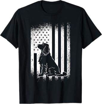 Golden Retriever American Flag USA Fan Dog Owner Dog T-Shirt