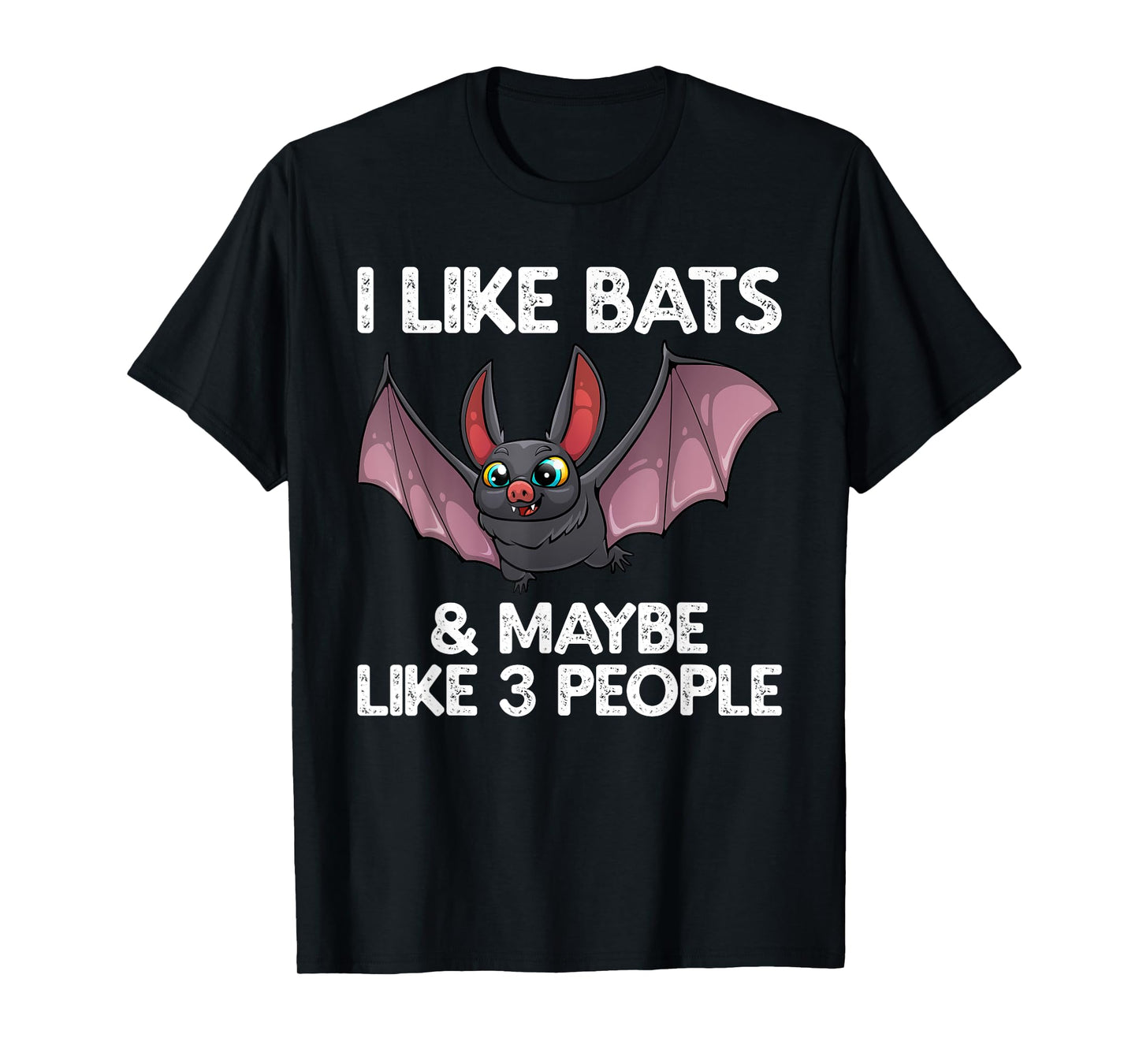 Cute Bat Art For Men Women Nocturnal Bird Creature Bat Lover T-Shirt