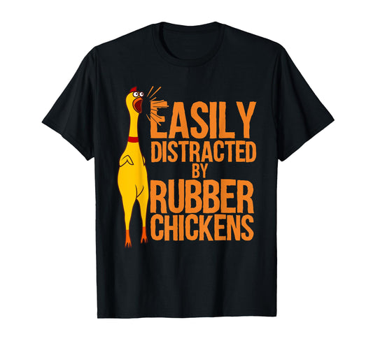 Funny Rubber Chicken Art For Men Women Giant Rubber Chicken T-Shirt