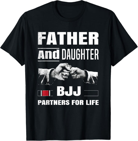 Brazilian Jiu Jitsu Training Partner Father Daughter BJJ MMA T-Shirt