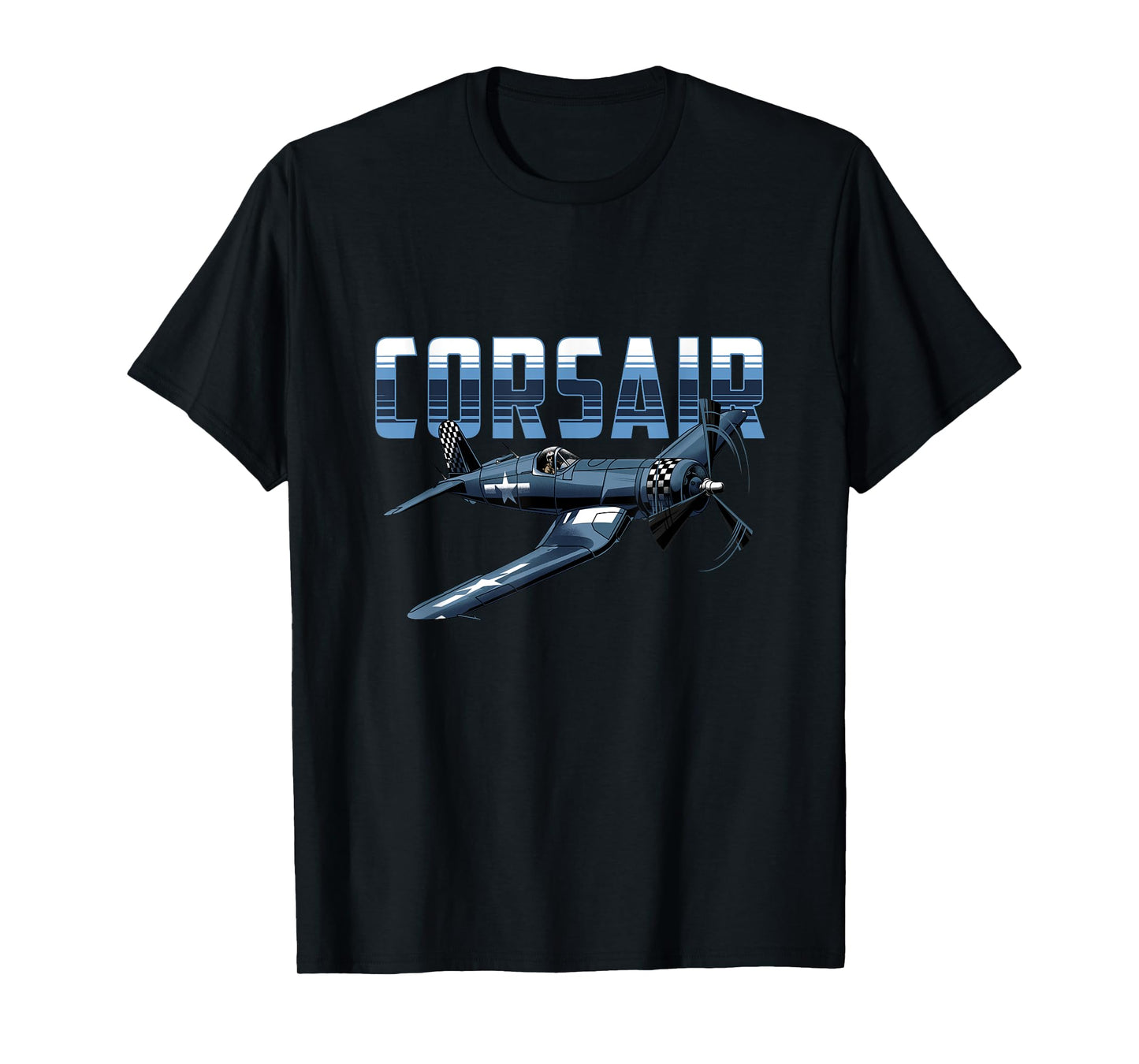 USA Military Warbird Airplane Corsair Classic Airplane T-Shirt