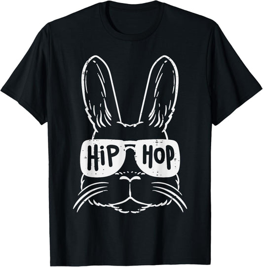 Easter Bunny Sunglasses Hip Hop Cool Rabbit Kids Women Men T-Shirt