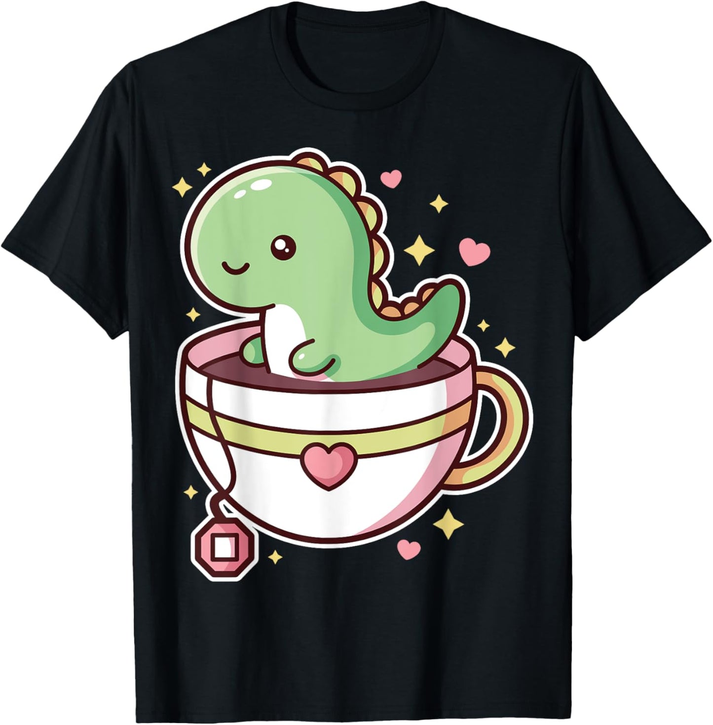 Tea-Rex Funny Dinosaur Puns T-Rex Dino Kawaii Tee Lover T-Shirt