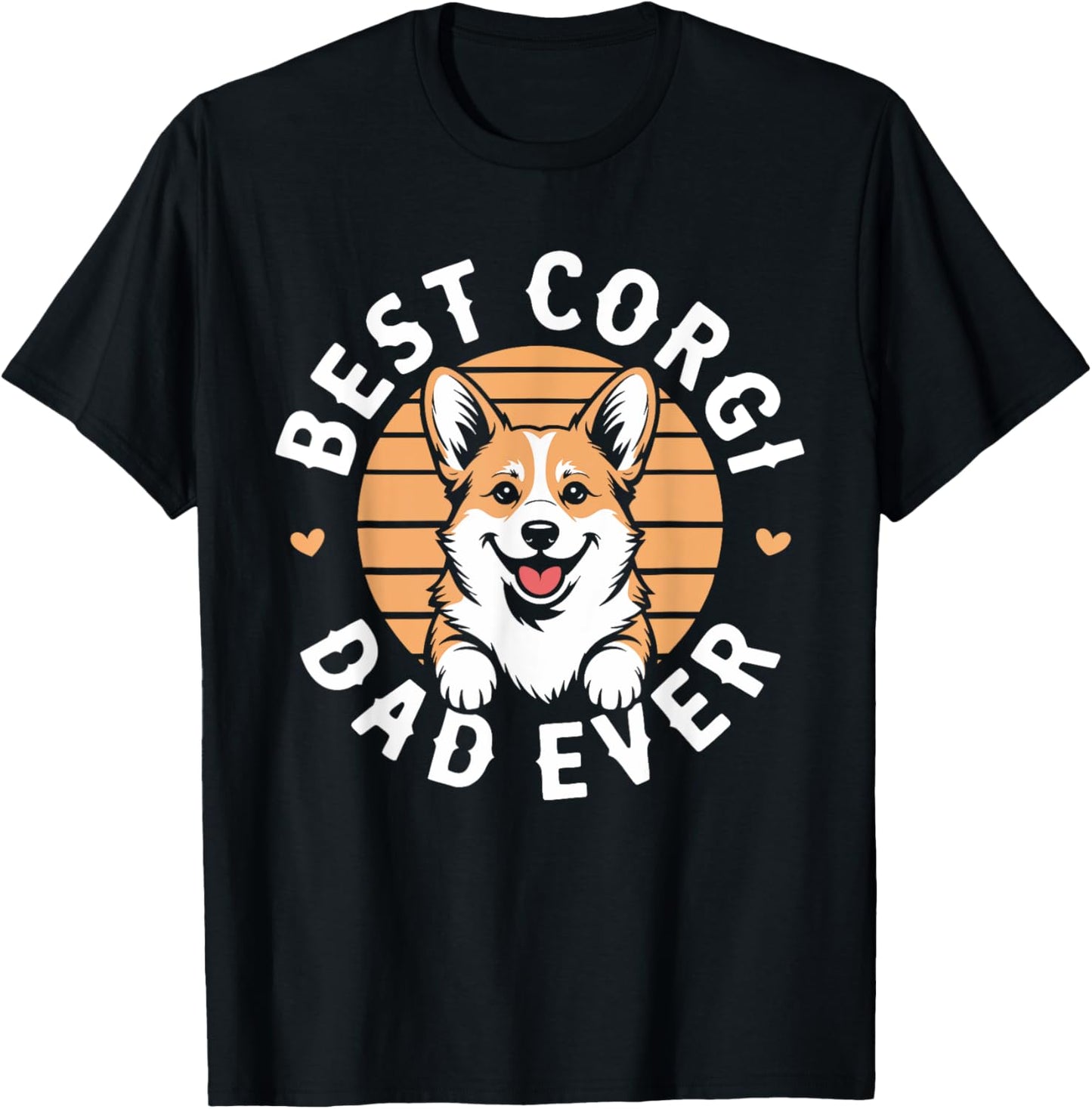 Best Corgi Dad Ever Shirt Men Daddy Dog Lover Fathers Day T-Shirt