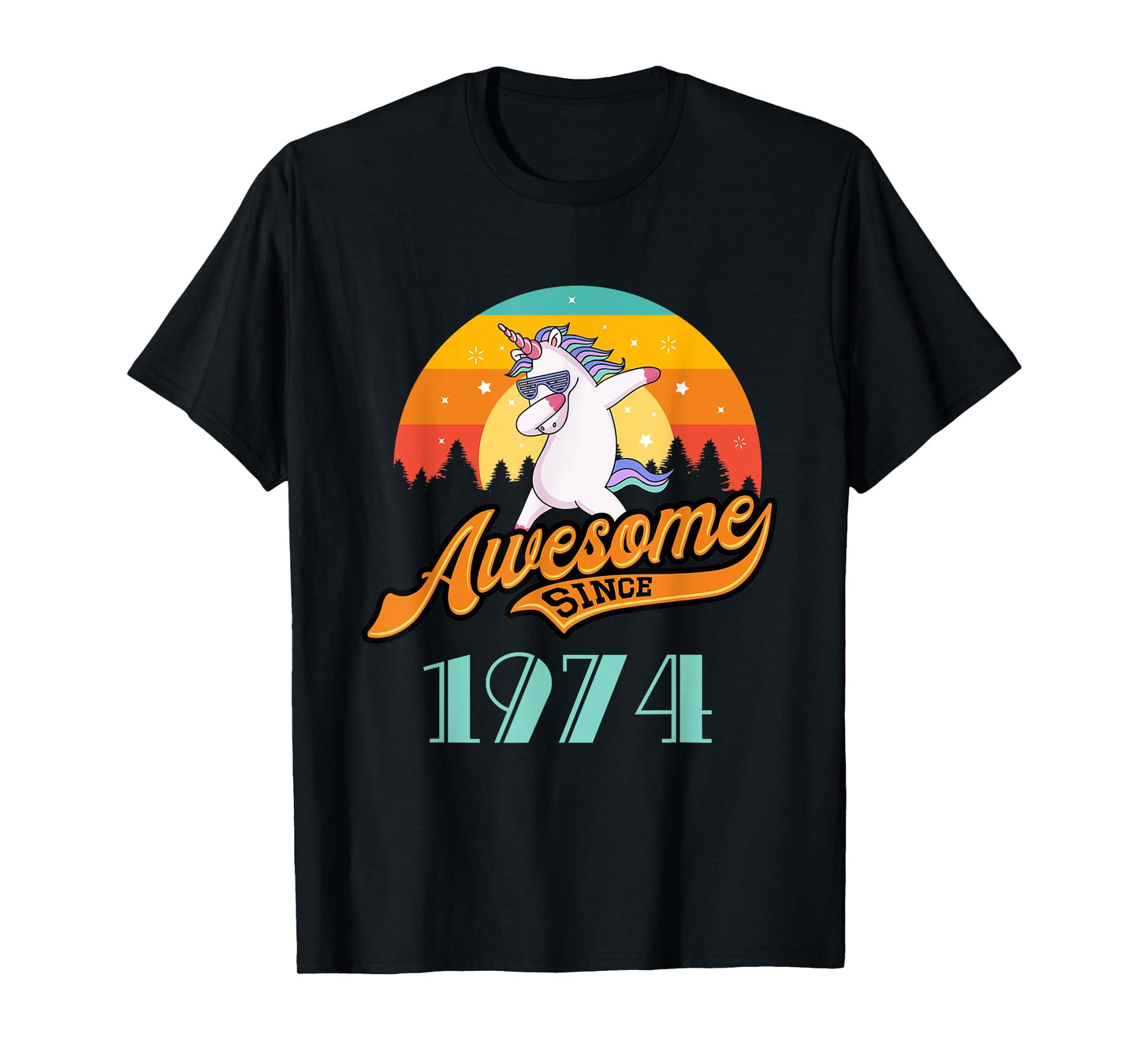 Awesome since 1974 - Year of Birth & Birthday Gift T-Shirt