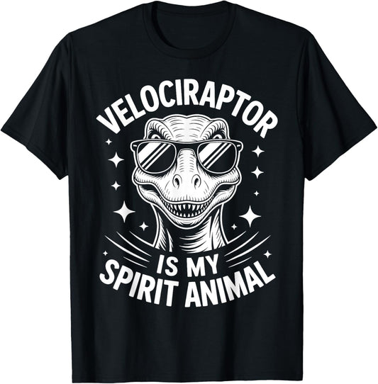 Velociraptor Spirit Animal Dinosaur Funny Velociraptor T-Shirt