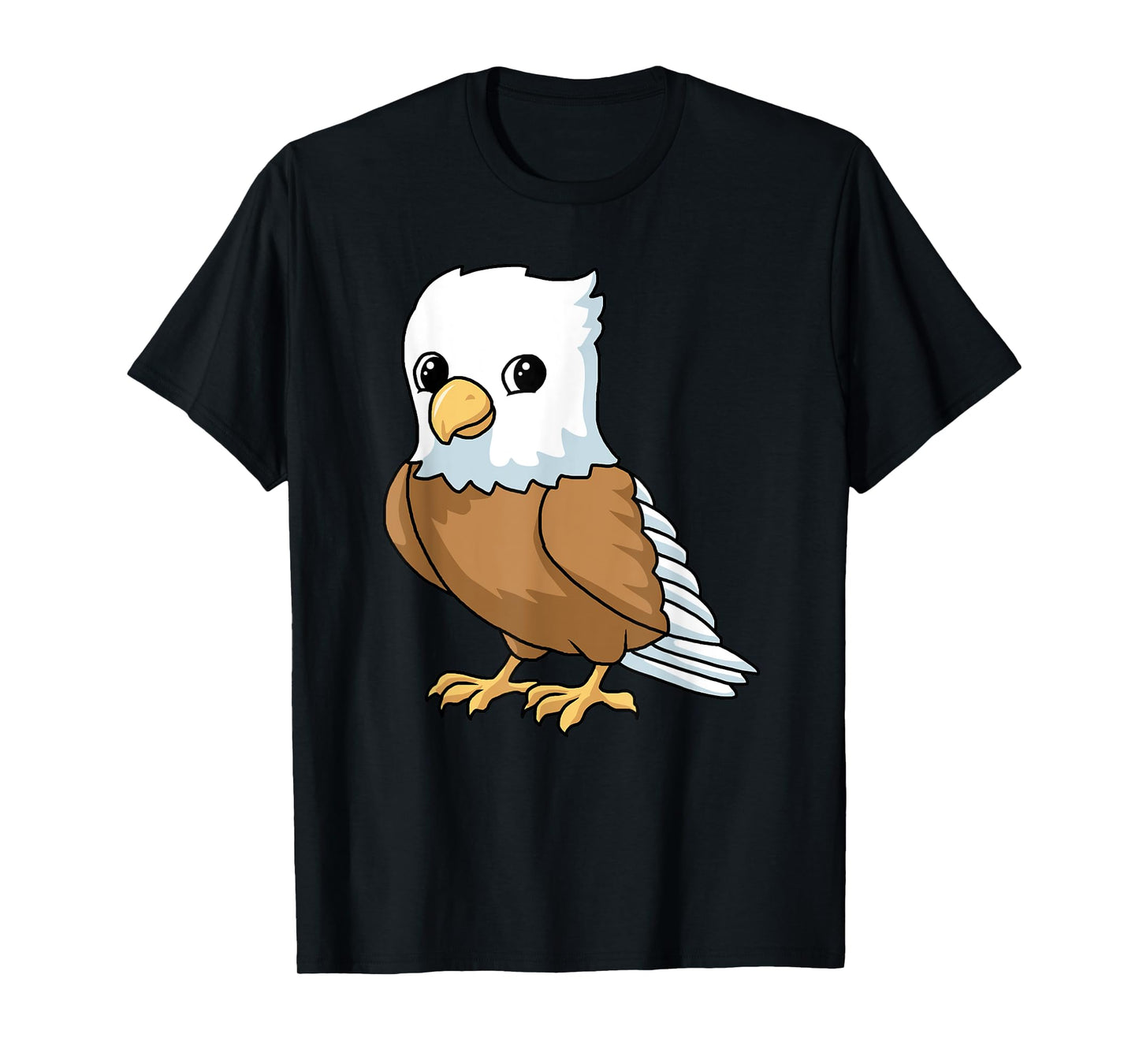 Cute baby eagle as a gift bird drawn painted T-Shirt