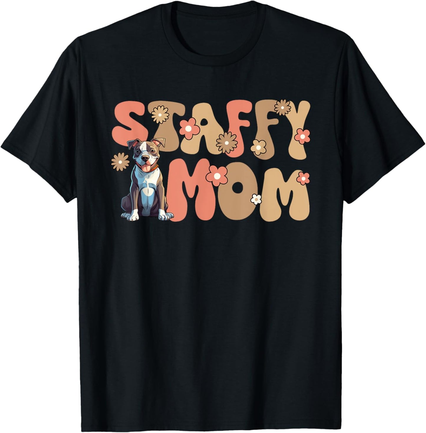 American Staffordshire Terrier World's Best Staffy Mom T-Shirt