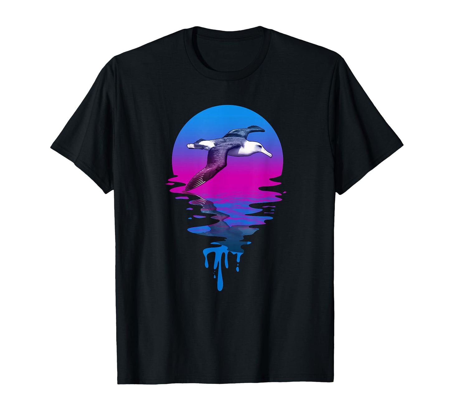 Vintage Retro Sunset Albatross T-Shirt