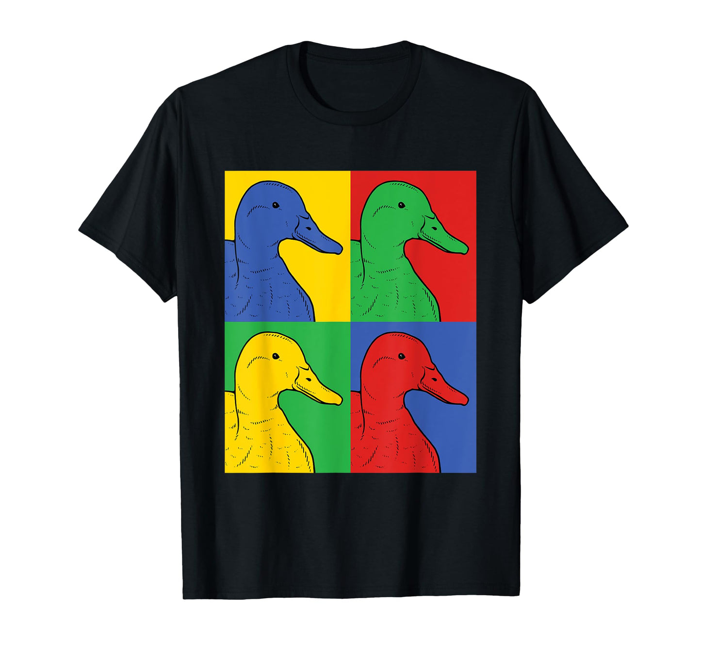 Mallard Pop Art T-Shirt - Retro Duck Tee T-Shirt