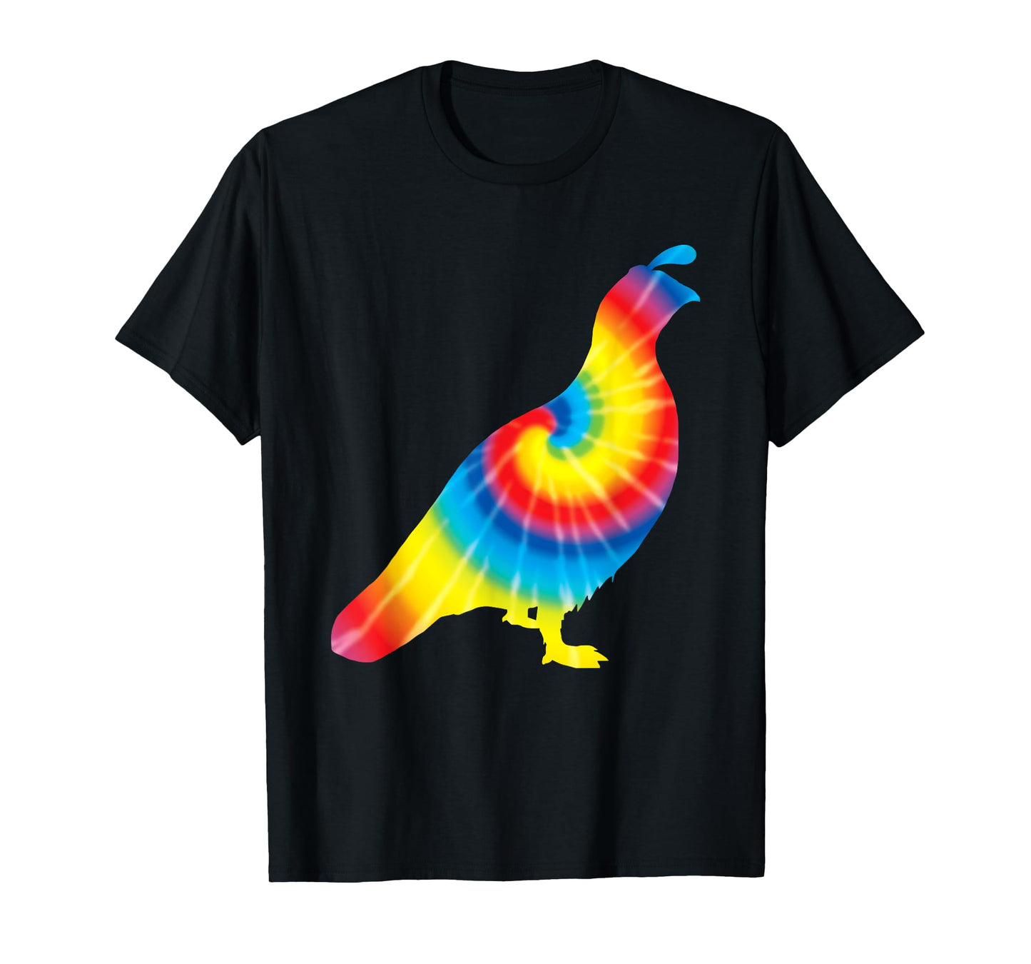 Tie Dye Partridge Rainbow Print Bird Quail Hippie Peace Gift T-Shirt