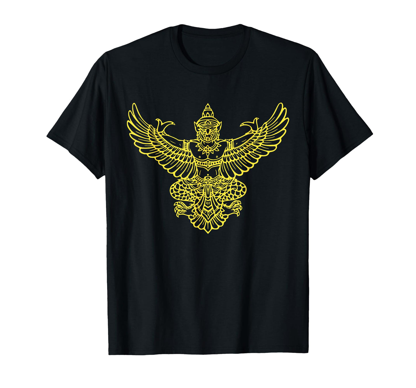 Yellow Golden Thai Garuda Legendary Bird Tee Shirt T-Shirt T-Shirt