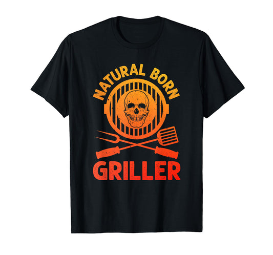 Funny BBQ Art for Men Women Grilling Meat Smoking Barbecue T-Shirt