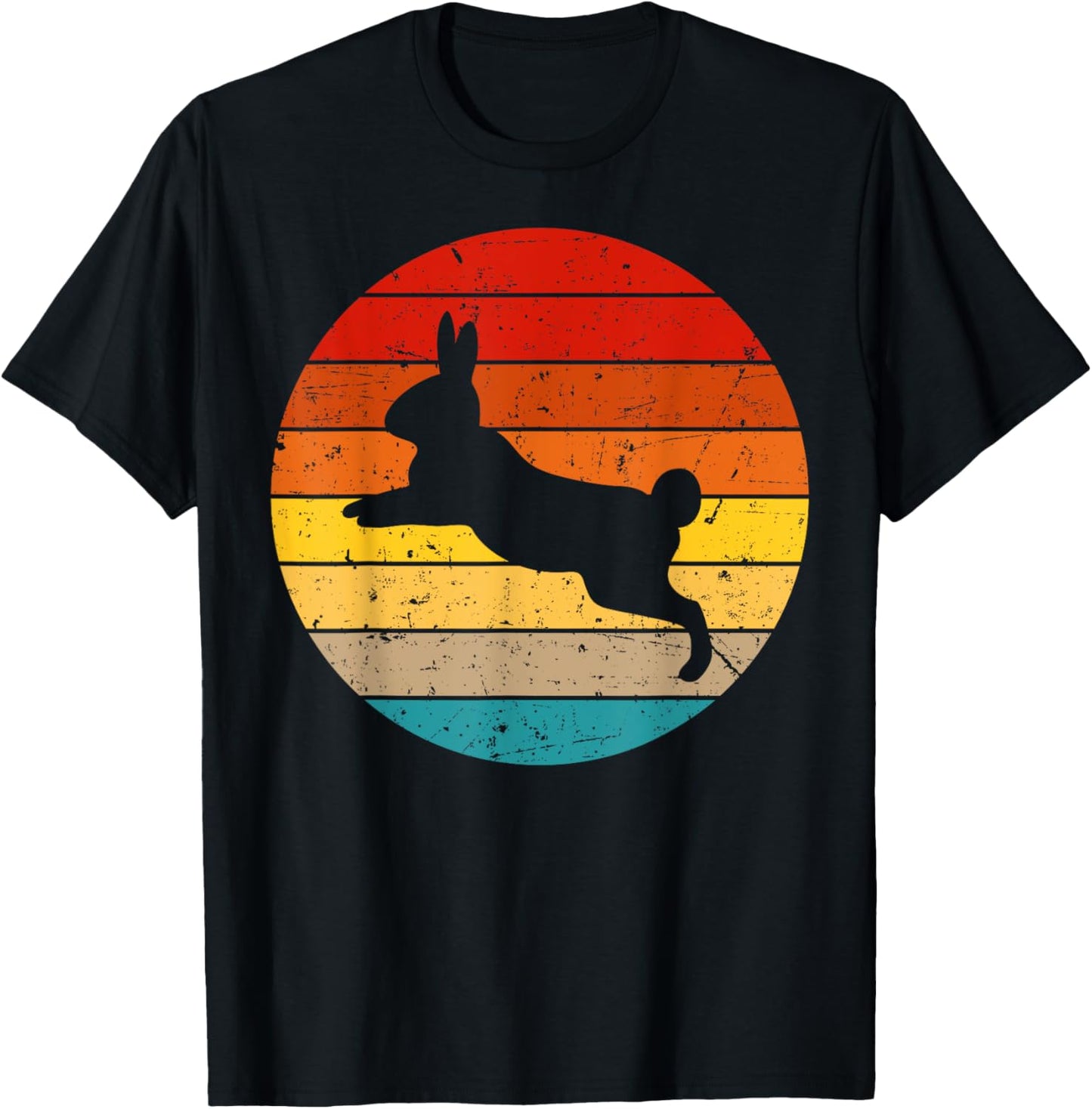 Vintage Rabbit Design Bunny Lover Men Women Boys Girls Kids T-Shirt