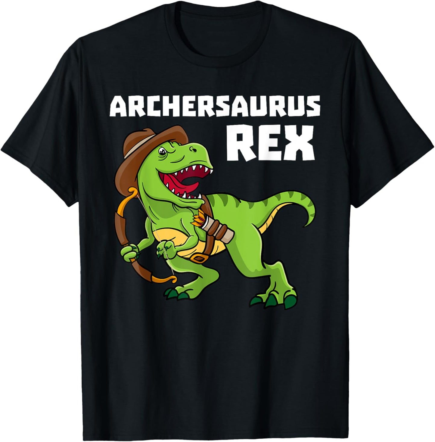 Archer Archery Dinosaur Bowmen Bow Toxophilite Arrow Dino T-Shirt