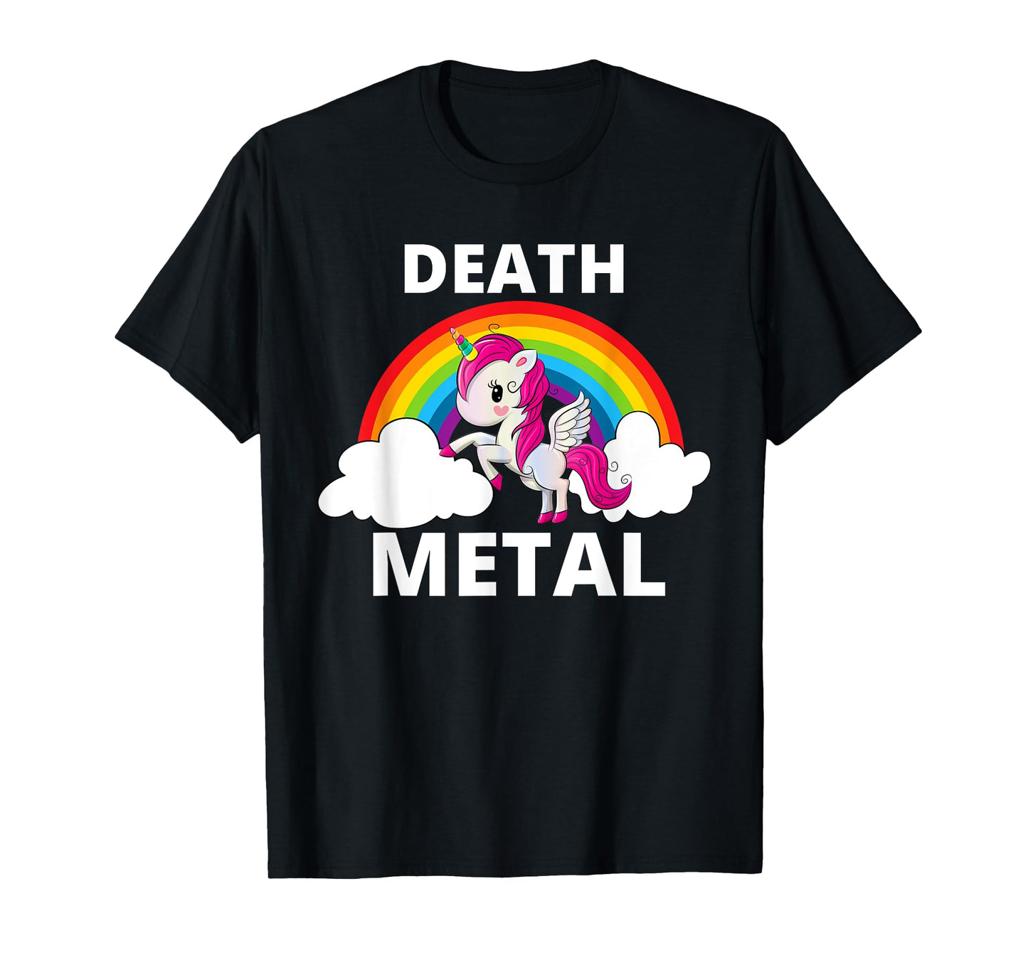 Death Metal Unicorn Rainbow Heavy Metal T-Shirt