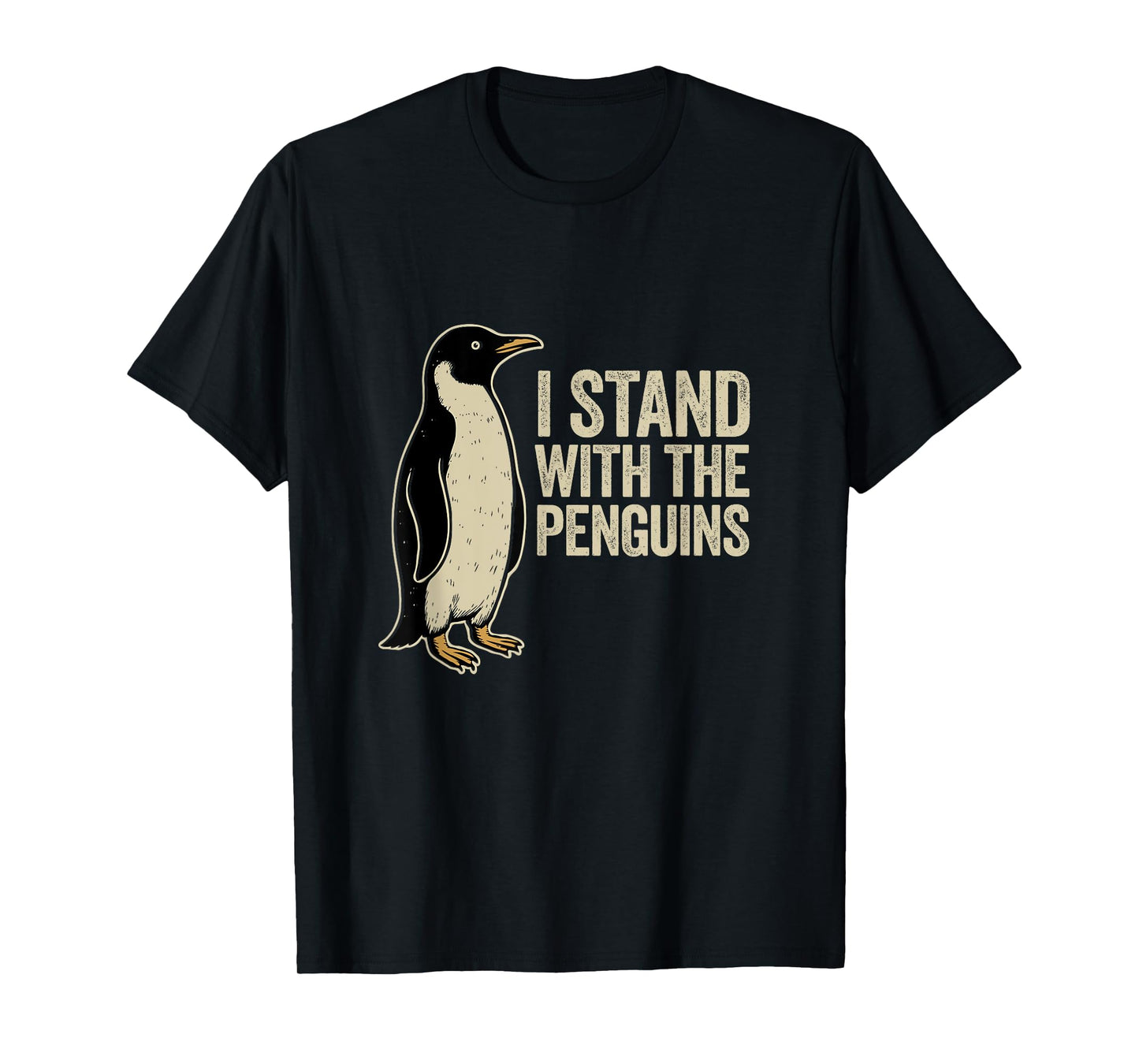 I Stand With The Penguins Vintage Protest Statement T-Shirt