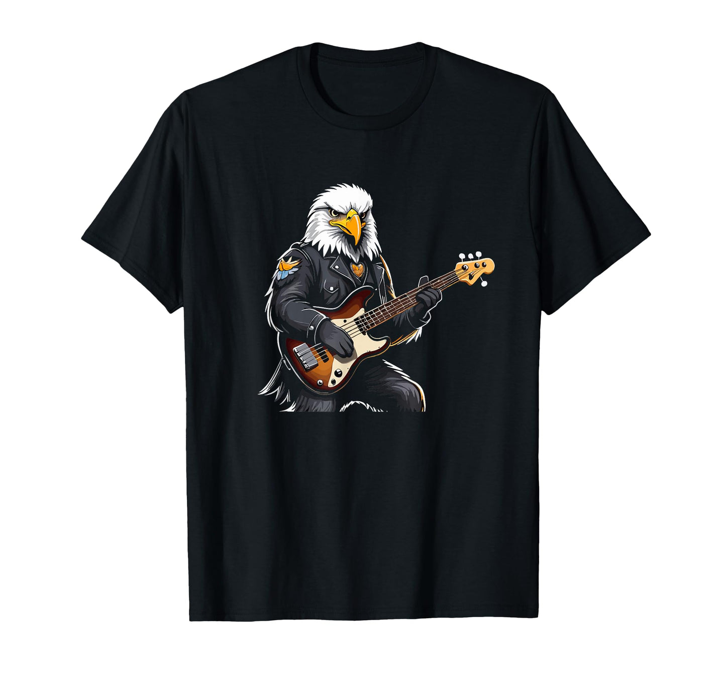 Eagle playing Electric Guitar, Eagle Guitarist T-Shirt
