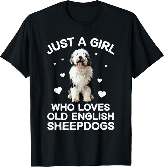 Funny Old English Sheepdog Design For Women Sheepdog Lover T-Shirt