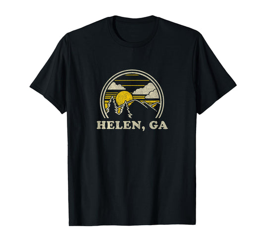 Helen Georgia GA T Shirt Vintage Hiking Mountains Tee T-Shirt