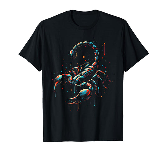 Scorpion Minimalist and Vibrant Style Birthday Christmas T-Shirt