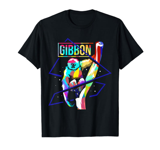 Amazing Hylobates Lar Lesser Ape Gibbon Gibbons Monkey T-Shirt