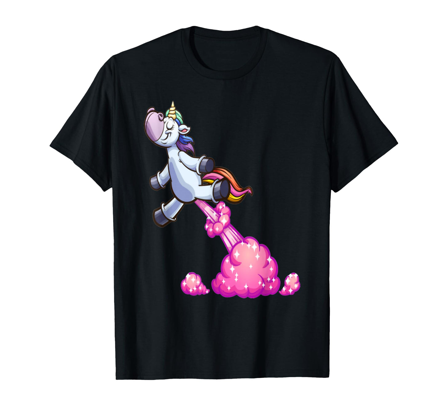 Farting Unicorn Funny Unicorn Rainbow Farts T-Shirt