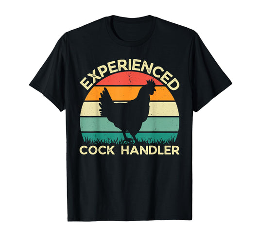 Vintage Experienced Cock Handler Inappropriate Adult T-Shirt