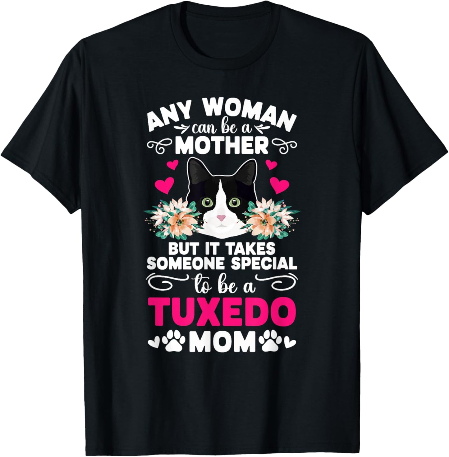 Black Women's Cat Themed T-Shirt