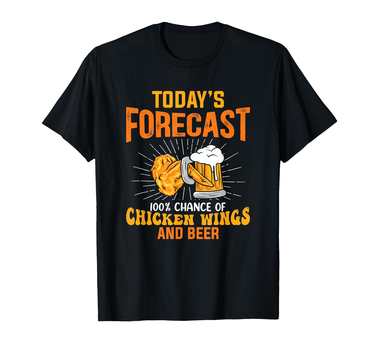 Chicken Wings Quote Fast Food Funny Fried Chicken Wings T-Shirt